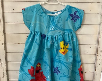The Little Mermaid Sebastian & Flounder dress - size 8/9