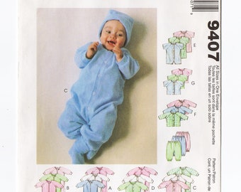 Sewing Pattern for Infants Lined Bunting Jacket and Pants Newborn Small Medium Large Butterick See /& Sew B5697 5697 Uncut