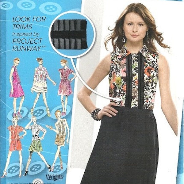 Simplicity 0588 Misses Top, Skirt, Shorts Sewing Pattern Project Runway Size 4, 6, 8, 10, 12 Uncut