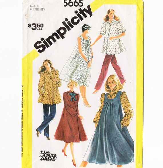Simplicity 5665 Misses Maternity Jumper 