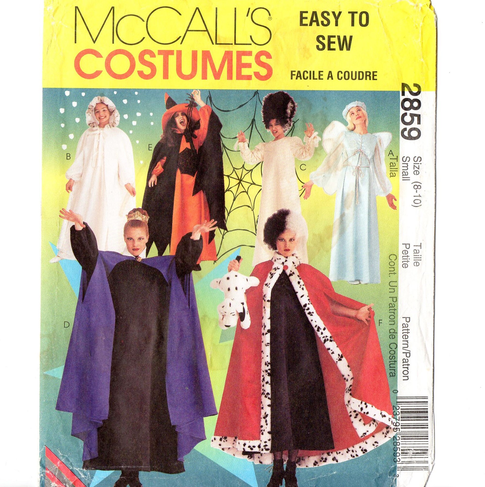 Mccall's 2859 Misses 6 Character Costumes Vintage Sewing - Etsy Denmark