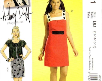 McCall's 5581 Misses Hilary Duff Dress, Jacket Sewing Pattern Size 12, 14, 16, 18 Uncut Bust 34, 36, 38, 40