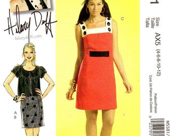 McCall's 5581 Misses Hilary Duff Dress, Jacket Sewing Pattern Size 4, 6, 8, 10, 12 Uncut Sundress