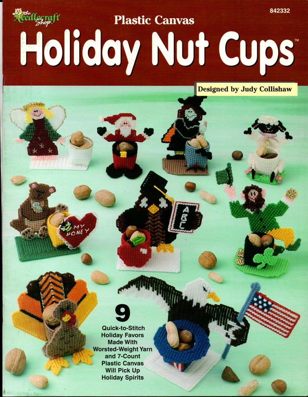 Holiday Nut Cups Plastic Canvas Pattern Leaflet 842332 Etsy