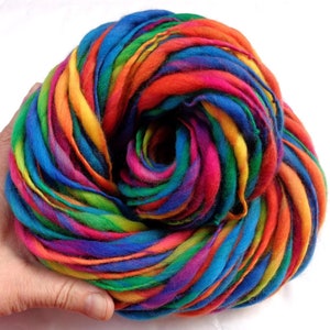 Hogmanay II, filato di lana merino spesso e sottile super voluminoso filato a mano, regalo per chi lavora a maglia, lana multicolore per uncinetto/tessitura, 100 g/70 m, 3,5 oz/78 iarde