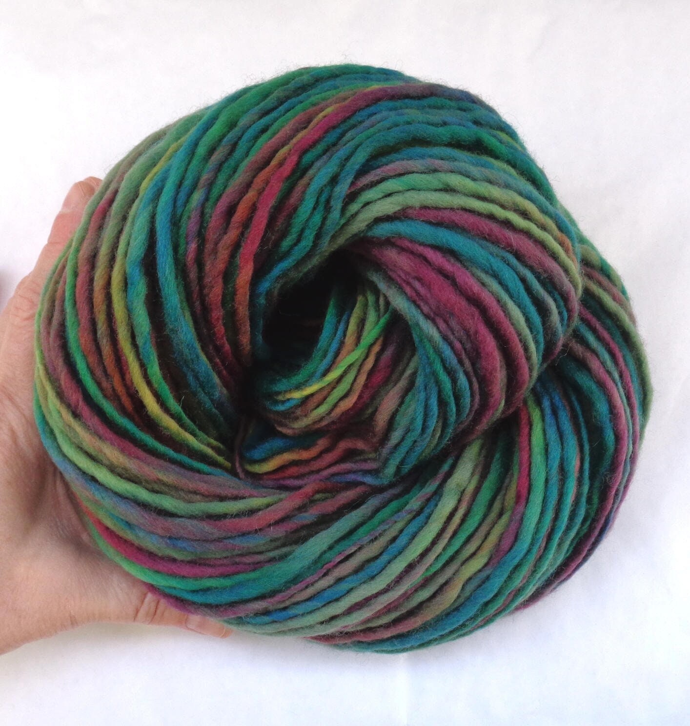 Burnt Orange Yarn, Super Chunky Merino Wool, Yarn for Knitting, Weaving  Fibre, 