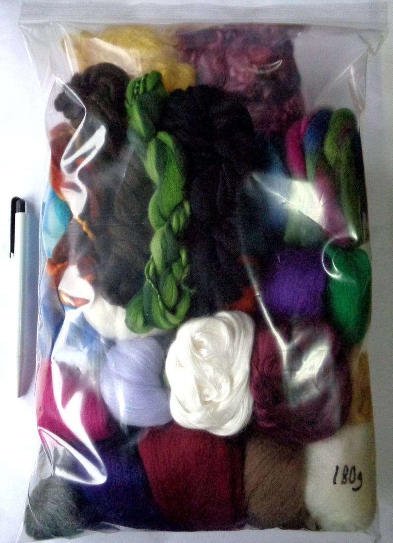 100g Genuine Wool Top Fibre Roving For Needle Felting Materials Lot 10 Color