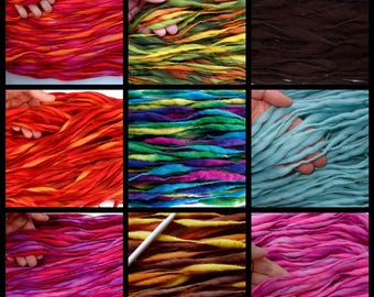 11yds/10m handspun mini skein thick and thin merino super bulky wool yarn, chunky doll hair, slub yarn for felting/embellishing/weaving