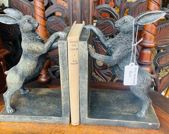 Vintage Hare Bookends