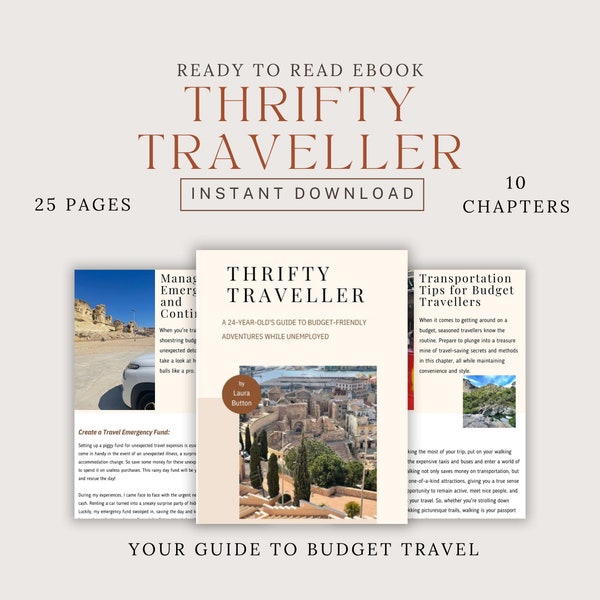 The Thrifty TRAVELLER Travel Guide Bargain Wallet-friendly Budget Exploration Frugal vacations Affordable Escapades Budget tourism Cheap