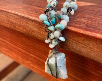 Blue Opal Rhapsody necklace