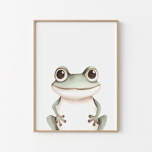 Poster grenouille - illustration - décoration murale pour chambre d'enfant - cadeau de naissance