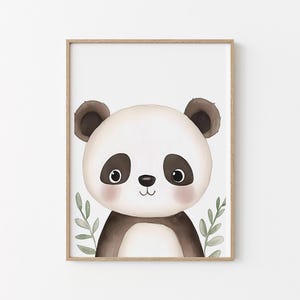 Poster panda - illustration - décoration murale pour chambre d&#39;enfant - cadeau de naissance