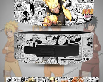 Cinturón de palanca personalizado de anime de 10 cm (4 pulgadas) – Cinturón de levantamiento de pesas para gimnasio, sentadillas, peso muerto y soporte para levantamiento de pesas con hebilla de palanca.