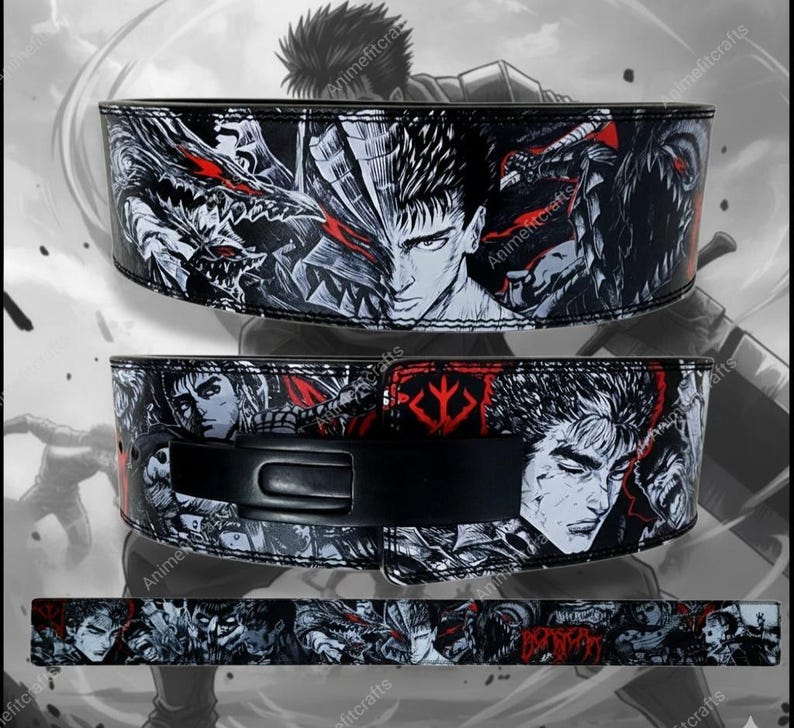Dark Berserker Lever Belt – Premium Leather Weightlifting Belt | Custom Gym Belt | Powerlifting Belt image 2