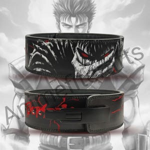 Shadow Warrior Anime Lever Belt 13mm – Heavy Duty Powerlifting Belt for Gym, Squat, Deadlift Training