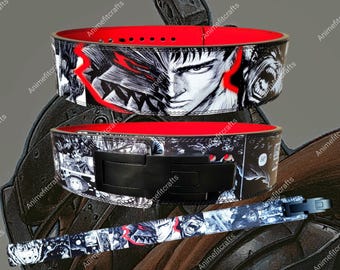ベルセルク アニメ パワーリフティングベルト：10/13 mm レザーレバー