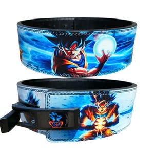 Dragon Ball Z Leather Lever Belt: Anime Weightlifting Power Belt