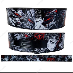 Dark Berserker Lever Belt – Premium Leather Weightlifting Belt | Custom Gym Belt | Powerlifting Belt image 1