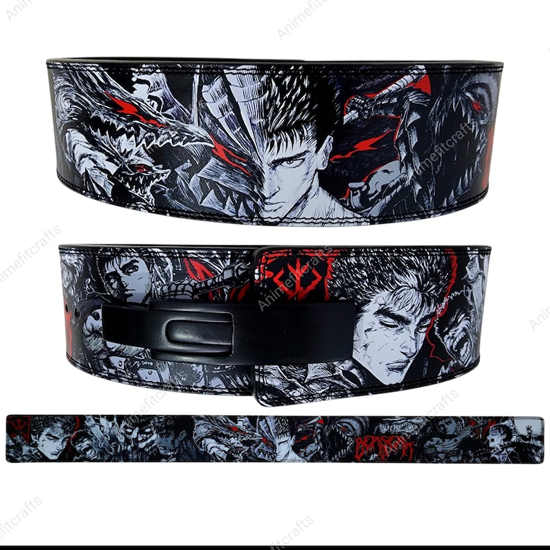 Dark Berserker Lever Belt – Premium Leather Weightlifting Belt | Custom Gym Belt | Powerlifting Belt image 1