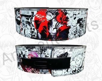 Demon King Anime Lever Belt 4 Inch – Powerlifting Belt for Gym, Squat, Deadlift Strength Training