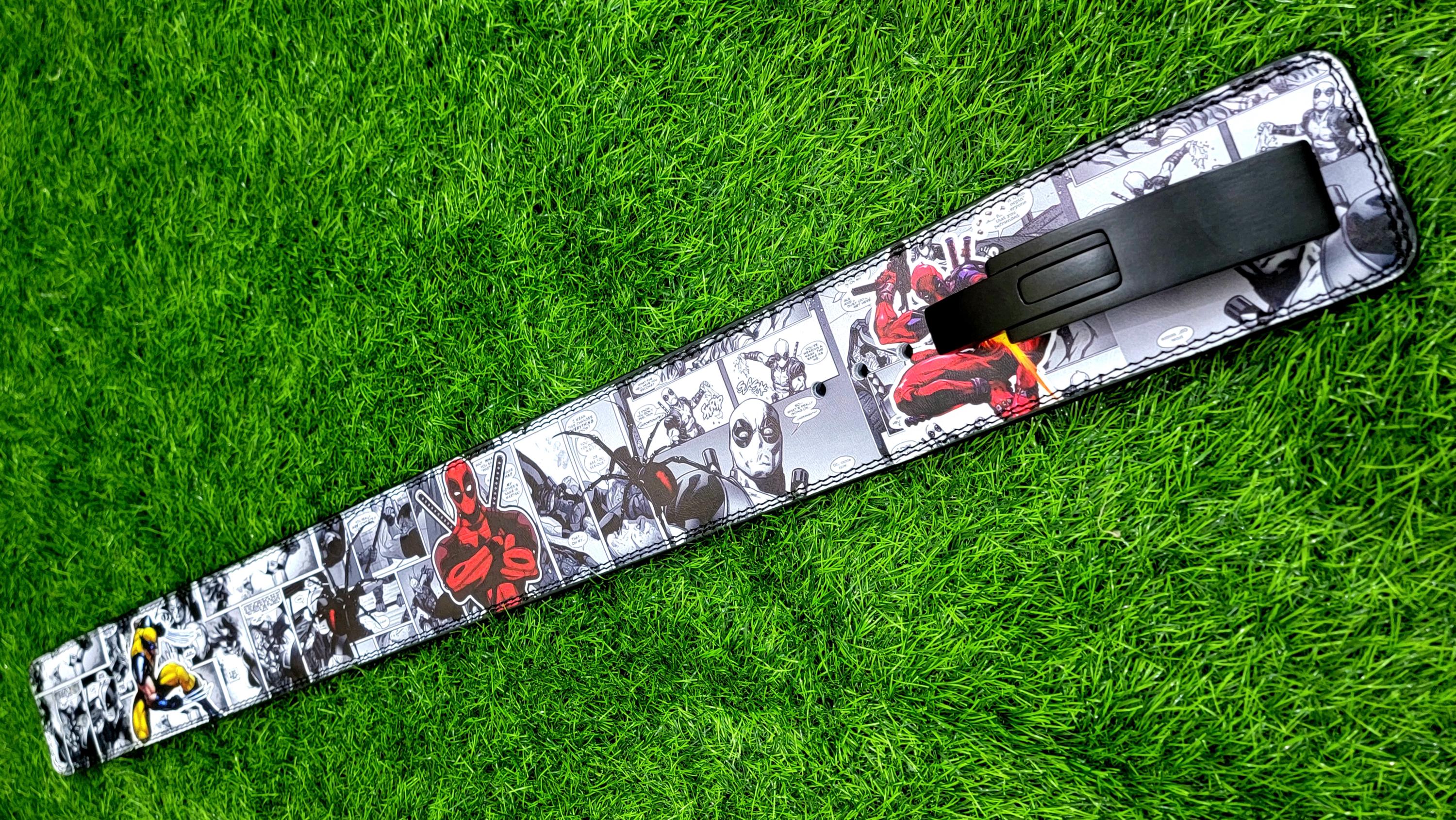 Red Comic Inspired Lever Belt 10mm – Powerlifting Belt for Gym, Squat ...