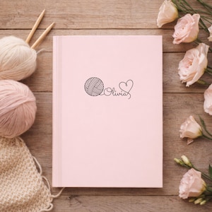 Personalized Crochet & Knitting Journal | Hardcover Matte, Spiral Notebook or Project Pouch - Choose Product Type