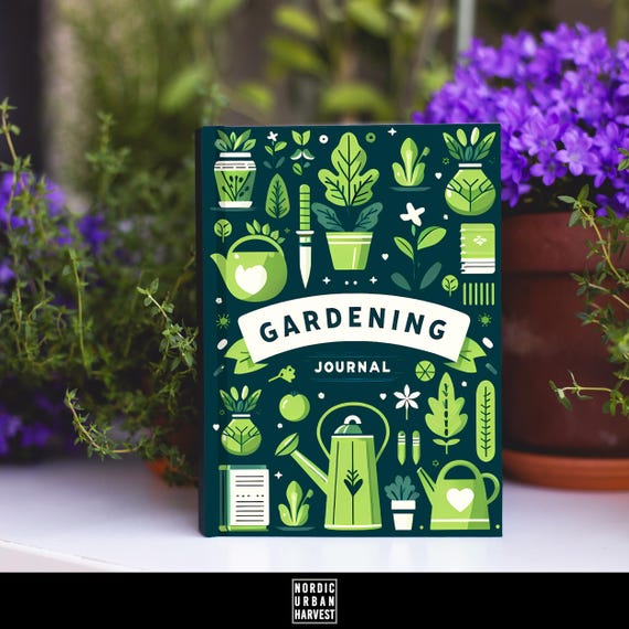 Gardening Journal | Hardcover Matte 5.75"x8" | Garden Lover Stationery | Gift for Gardener Notebook
