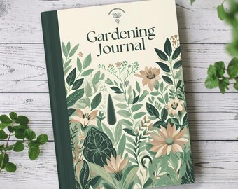 Gardening Journal | Hardcover Matte | Garden Lover Stationery | Gardener Notebook | Cottagecore Plant Notes