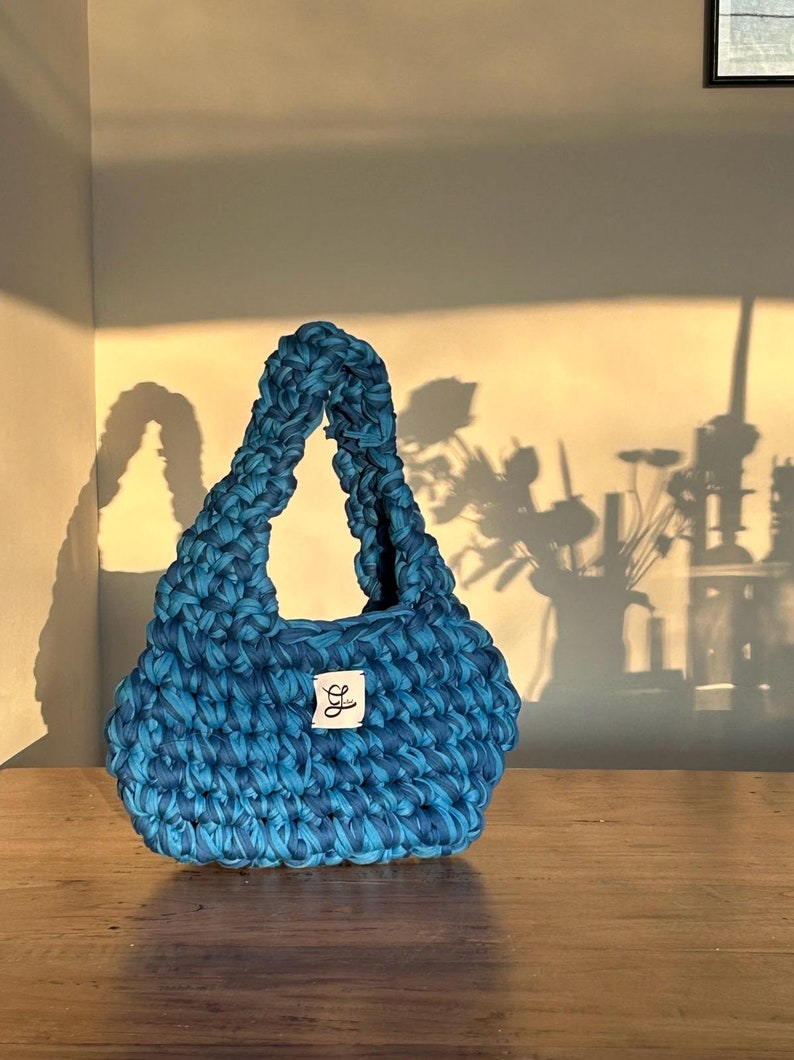 Jilly Bag Shoulder Bag, handmade, crochet afbeelding 3