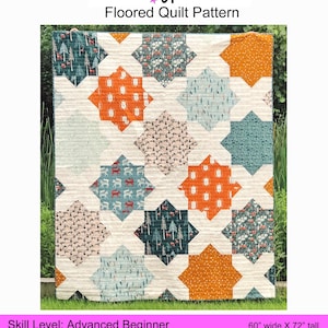 Floored Quilt PDF Pattern Download by woollypetals