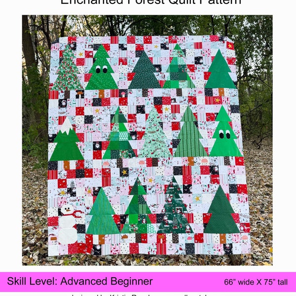 Enchanted Forest Quilt PDF Pattern Download by woollypetals