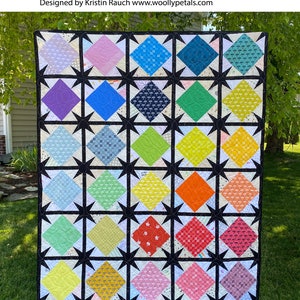 Sparked Quilt PDF Pattern Download by woollypetals image 1