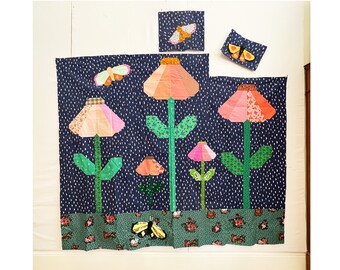 Expansion Pack for Echinacea Field Quilt Block  - PDF Download
