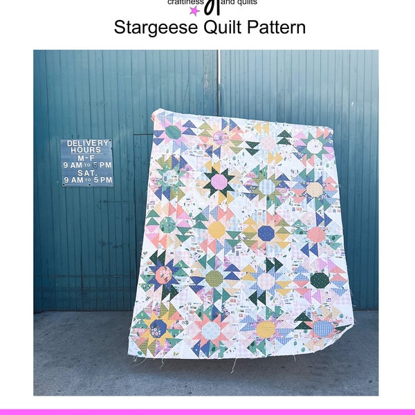 Stargeese Quilt PDF Pattern Download by woollypetals