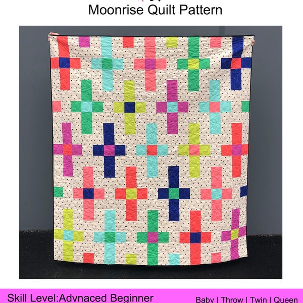 Moonrise Quilt PDF Pattern Download by woollypetals