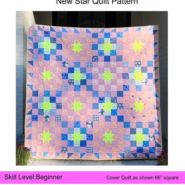 New Star PDF Quilt Pattern by woollypetals