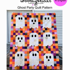 Geisterparty!!! Quilt PDF Anleitung Download by woollypetals