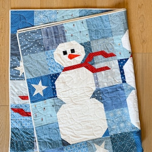 Do You Want to Sew a Snowman Quilt PDF Pattern Download by woollypetals image 3