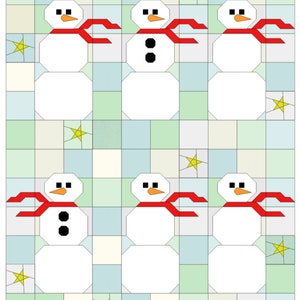 Do You Want to Sew a Snowman Quilt PDF Pattern Download by woollypetals image 5