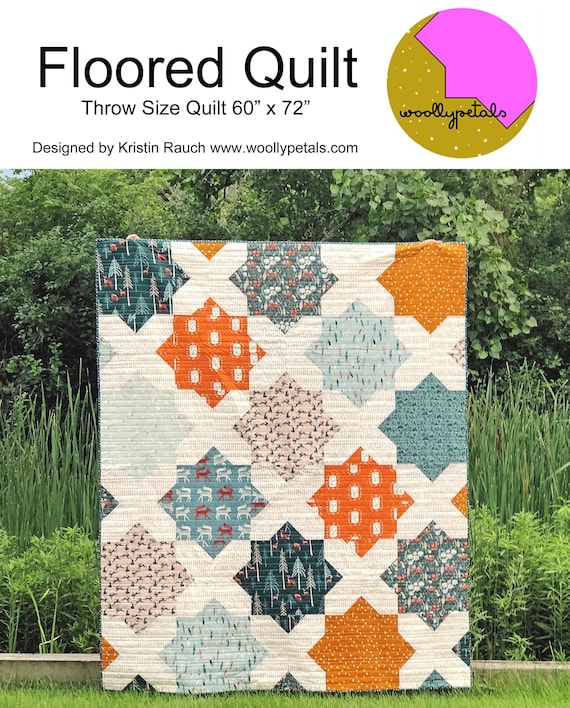 PDF Pattern  Floored Quilt  PDF Download