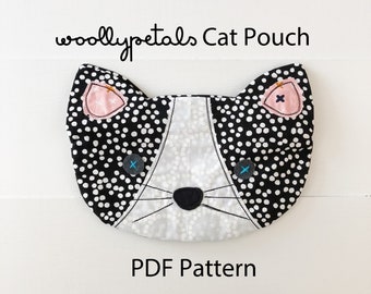 PDF Pattern - Woollypetals Cat Pouch