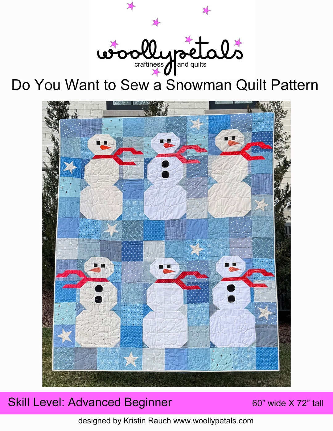 Do You Want to Sew a Snowman Quilt PDF Pattern Download by Woollypetals ...
