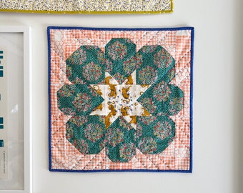 Star Petals Mini Quilt PDF Pattern Download by woollypetals