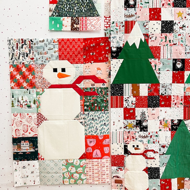 Do You Want to Sew a Snowman Quilt PDF Pattern Download by woollypetals image 2