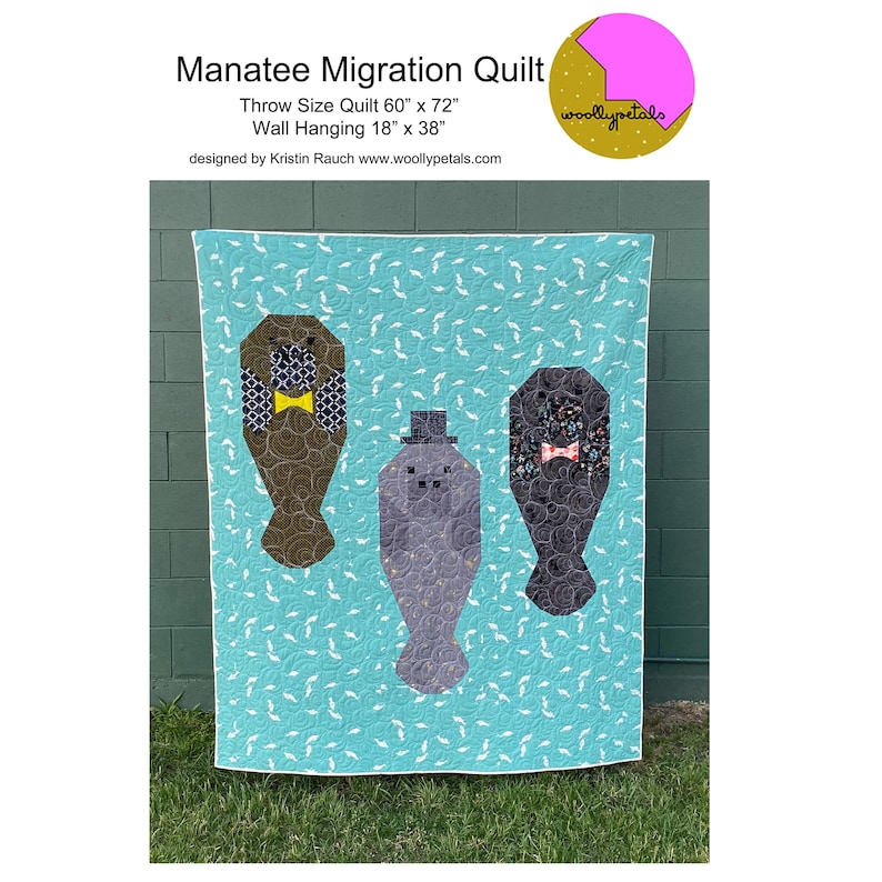 PDF Pattern Manatee Migration Quilt PDF Download image 1