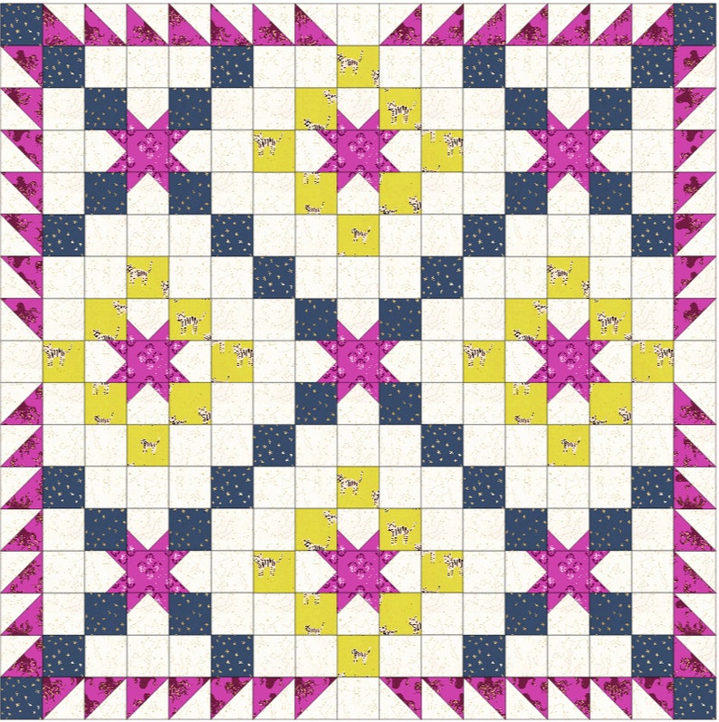 New Star PDF Quilt Pattern by woollypetals image 9