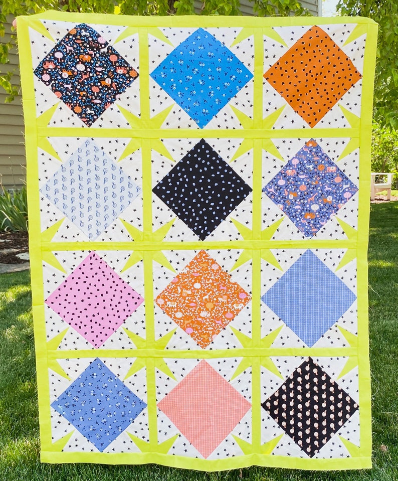 Sparked Quilt PDF Pattern Download by woollypetals image 5