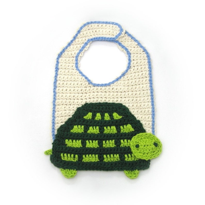 Crochet Turtle Bib Pattern PDF | Etsy