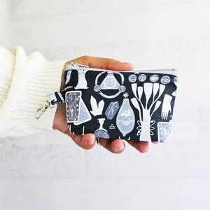 Estuche con cremallera para identificación mítica - Estuche pequeño para llaves con cierre de langosta - Porta bolsitas de té - Ideas útiles para regalos